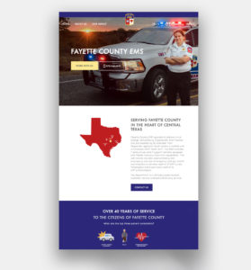 EMS 1-Page Style Web Site Design