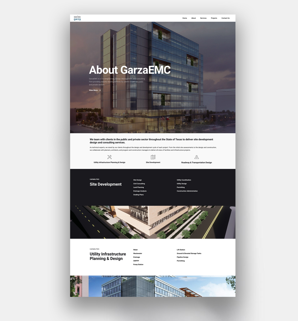 GarzaEMC Website Design